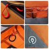 vidaXL Familienzelt 9 Personen Grau Orange Quick Release Wasserdicht