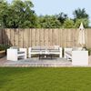 vidaXL 2-tlg. Garten-Lounge-Set Wei&szlig; Massivholz Kiefer