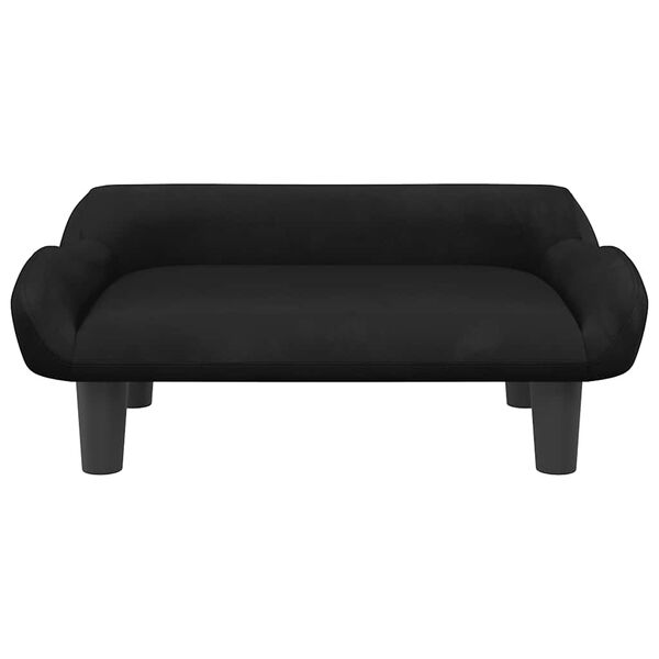 vidaXL Hundebett Schwarz 70x40x24 cm Samt