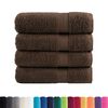 vidaXL Premium Handt&uuml;cher SOLUND 4 Stk. Braun 50x100 cm 600 g/m&sup2;