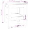 vidaXL Couchtisch Honigbraun 35x35x40 cm Massivholz Kiefer