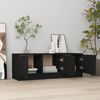 vidaXL TV-Schrank Schwarz 102x35x36,5 cm Holzwerkstoff