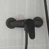 vidaXL Duschmischer Schwarz G 1 / 2 Zoll