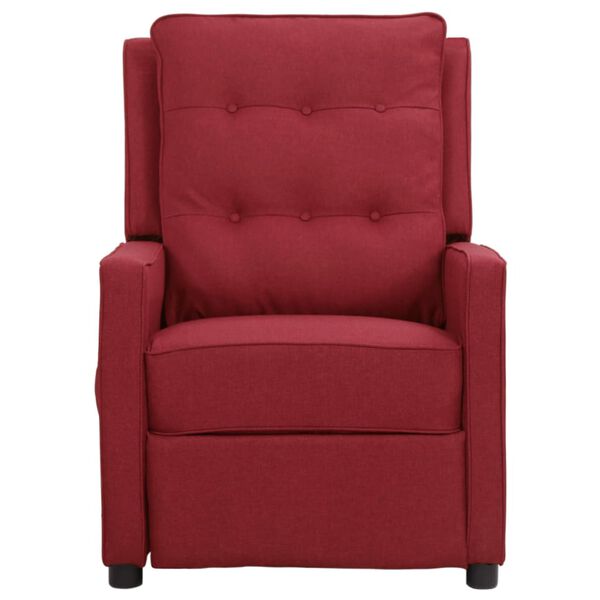 vidaXL Relaxsessel Weinrot Stoff
