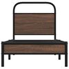 vidaXL Bettgestell ohne Matratze 80x200 cm Braun Eichen-Optik