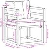 vidaXL Outdoor-Sofagarnitur Massives Akazienholz und Textilene