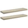 vidaXL Schweberegale 2 Stk. Eichen-Optik 90x23,5x3,8 cm MDF