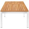 vidaXL Sonnenliege Massivholz Teak und Edelstahl
