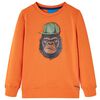 Kinder-Sweatshirt Dunkelorange 128