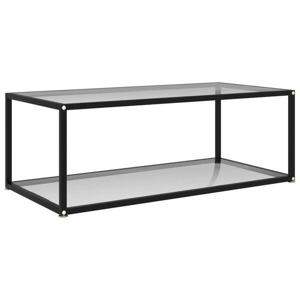 vidaXL Couchtisch Transparent 100x50x35 cm Hartglas