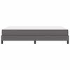 vidaXL Bettrahmen mit Matratze Grau 160 x 200 cm Stoff