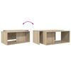 vidaXL Kaffeetisch Set 2 pcs Sonoma-Eiche Holzwerkstoff