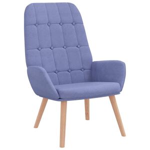 vidaXL Relaxsessel Jeansblau Stoff