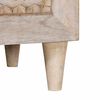 vidaXL Nachttisch mit Regal Beige 50 x 33 x 62 cm Massivholz Akazie