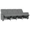 vidaXL 4-Sitzer Massagesessel Grau Kunstleder