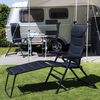 Campart Travel Campingstuhl 2 Stk. Torino Blau 68x43,5x120 cm