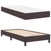 vidaXL Boxspringbett mit Matratze Dunkelbraun 90 x 190 cm Stoff