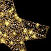 vidaXL 3D Stern mit 50 LEDs Warmwei&szlig; 55 x 52,5 x 9 cm PET