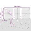 vidaXL Zaunpfosten Gr&uuml;n 10 x 1,4 m (40 x 40 mm Maschen) Stahl und PVC