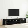 vidaXL TV-Schr&auml;nk 2 pcs Schwarz Eichen-Optik 200 x 36,5 x 40 cm