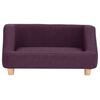 vidaXL Hundesofa Burgunderrot 95x63x39 cm Leinen