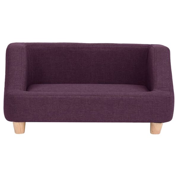 vidaXL Hundesofa Burgunderrot 95x63x39 cm Leinen