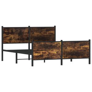 vidaXL Metallbett ohne Matratze R&auml;uchereiche 140x200 cm