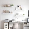 vidaXL Schweberegale 4 Stk. Wei&szlig; 90x23,5x3,8 cm MDF
