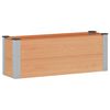 vidaXL Hochbeet Braun 100 x 30 x 36 cm WPC und Aluminium