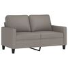 vidaXL 3-tlg. Sofagarnitur mit Kissen Taupe Stoff