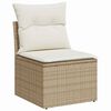vidaXL Garten-Sofa-Set 10 pcs Beige Poly Rattan