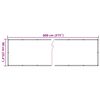 vidaXL Balkon-Sichtschutz Pflanzen-Optik Gr&uuml;n 800x90 cm PVC