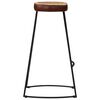 vidaXL 5-tlg. Bar-Set Raues Mangoholz und Metall