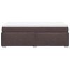vidaXL Boxspringbett mit Matratze Dunkelbraun 80x200 cm Stoff