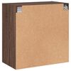vidaXL Wandschrank mit Glast&uuml;ren Braun Eichen-Optik 68x37x68,5 cm