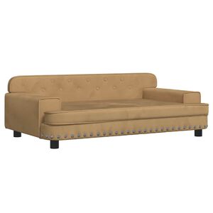 vidaXL Hundebett Braun 90x53x30 cm Samt