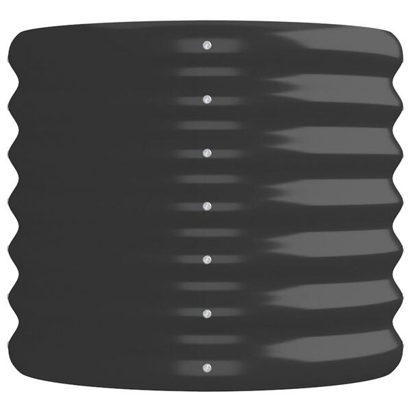 vidaXL Hochbeet Verzinkter Stahl 152x40x36 cm Anthrazit