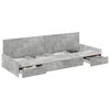 vidaXL Bettrahmen mit Schubladen Beton Grau 100 x 200 cm Holzwerkstoff