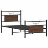 vidaXL Bettgestell ohne Matratze Braun Eiche 75x190 cm Holzwerkstoff