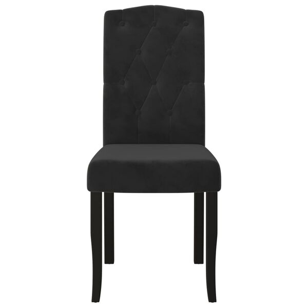 vidaXL Esszimmerst&uuml;hle 4 Stk. Schwarz Samt