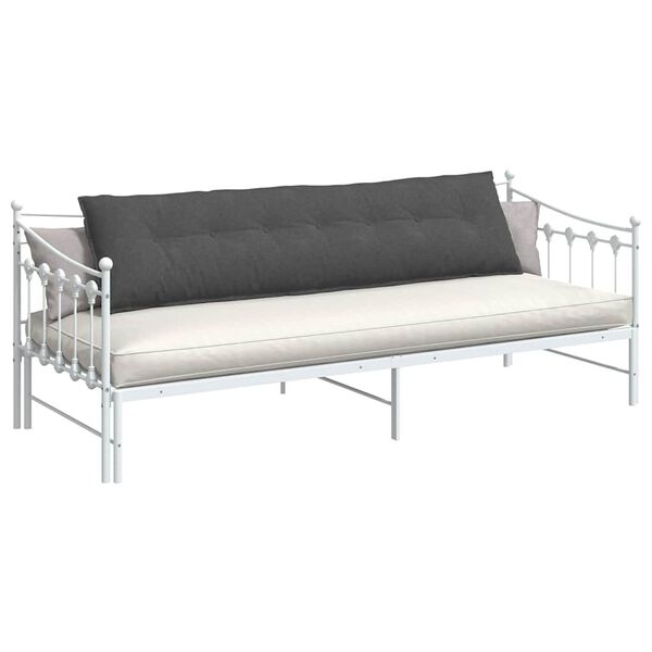 vidaXL R&uuml;ckenkissen Dunkelgrau 200 x 50 cm Cordstoff