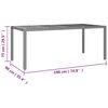 vidaXL 9-tlg. Garten-Bistro-Set mit Kissen Grau Poly Rattan