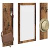 vidaXL Wandmontierter nachttisch Wandmontiert Altholz 96 x 1,5 x 90 cm
