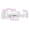 vidaXL 6-tlg. Garten-Lounge-Set mit Kissen Impr&auml;gniertes Kiefernholz