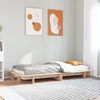 vidaXL Massivholzbett ohne Matratze 90x190 cm Kiefernholz