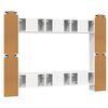 vidaXL 10-tlg. TV-Schrank-Set Wei&szlig; Holzwerkstoff