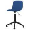 vidaXL Esszimmerst&uuml;hle 2 Stk. Drehbar Blau Samt