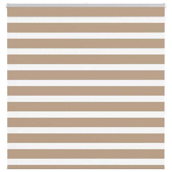vidaXL Doppelrollo Sandbraun 140x150 cm Stoffbreite 135,9 cm Polyester