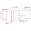 vidaXL Wandmontierter TV Schrank Schwarz Eichen-Optik 102 x 35 x 35 cm