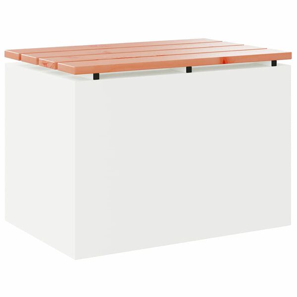 vidaXL Gartenbank Wei&szlig; 60 x 40 x 43 cm